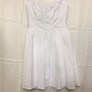 White Strapless Dress